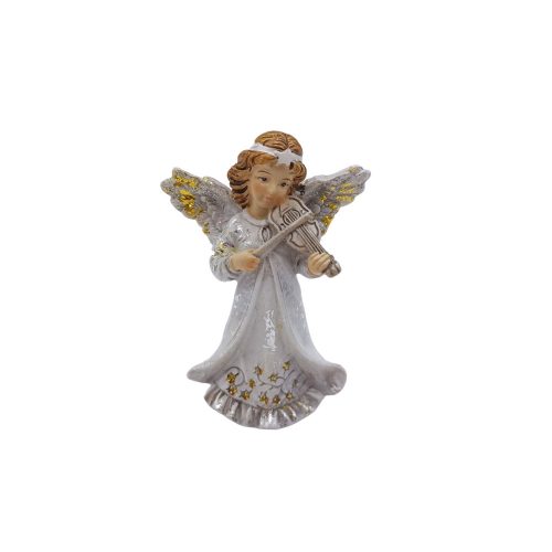 Angyal figura hangszerrel 11cm