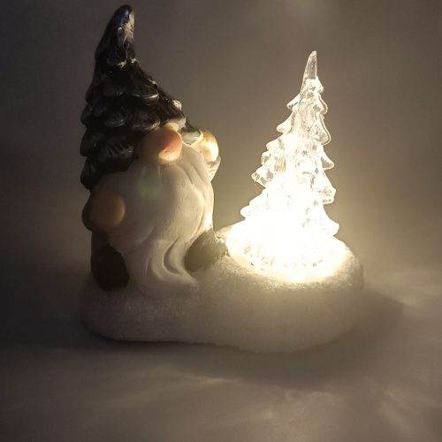 Manó világító fenyővel 