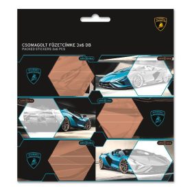 Füzetcímke ARS UNA 18 db/csomag Lamborghini türkiz
