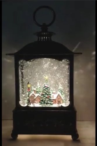 Karácsonyi lámpás téglalap