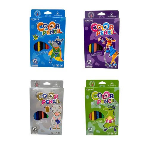 Színes ceruza Yalong Jumbo 12db-os