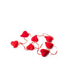 Valentin napi dekor szív girland