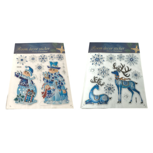 Matrica nagy 3D kék színvilág