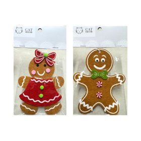 Filc akasztható mézeskalács figura 15cm