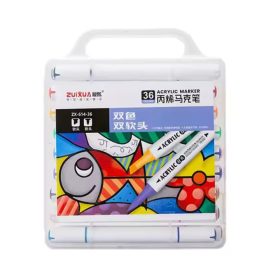 Akril filc dobozban 18db-os kétvégű 36szín