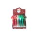 Karácsonyi világítós toll kerek figurák különböző mintában