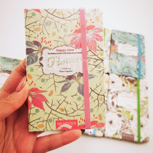 Notesz A/6, virágos