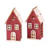 Fa házikó piros 2db-os 7cm 