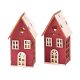 Fa házikó piros 2db-os 7cm 