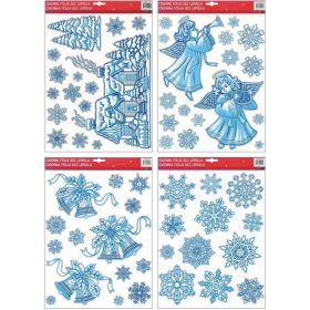 Ablakmatrica karácsonyi motívumok 30x42 cm