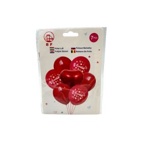 Lufi szív forma +szeretlek feliratos, kötözővel 7db-os