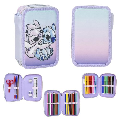 Lilo és Stitch tolltartó töltött 3 emeletes