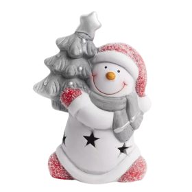 Karácsonyi LED-es hóember 13cm