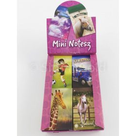 Mini Notesz A/8, vegyes minta, 48db/csomag