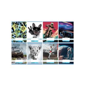   Füzet vonalas 2 osztályos NEBULO A/5 32 lapos 16-32 Vagány minták