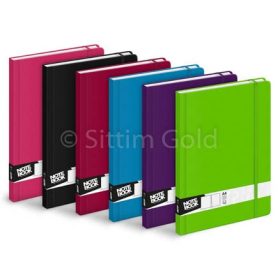 Notesz A/4 vonalas, gumipántos, 100 lap, vegyes színek