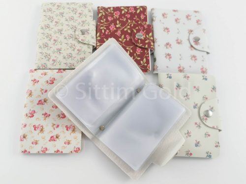 Személyi igazolványtartó pantentos, pöttyös/virágos több színben