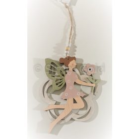 Fa tavasz tündér virágot tart