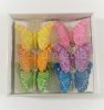 Pillangó dekor 6db-os, vegyes színekben