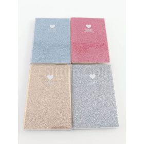 Notesz A/7 csillámos, párizs-virág, párizs-pontos