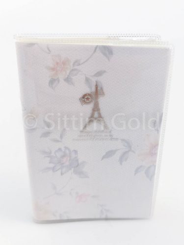 Notesz A/7 csillámos, párizs-virág, párizs-pontos