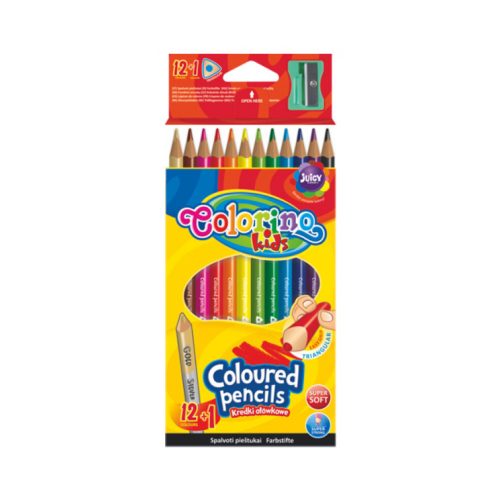 Színes ceruza Colorino 12db-os hegyezővel