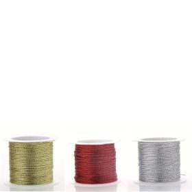 Vékony kötöző zsinór piros, arany, ezüst 