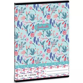   Füzet ARS UNA A/5 32 lapos vonalas 16-32 II. osztályos Jardinette