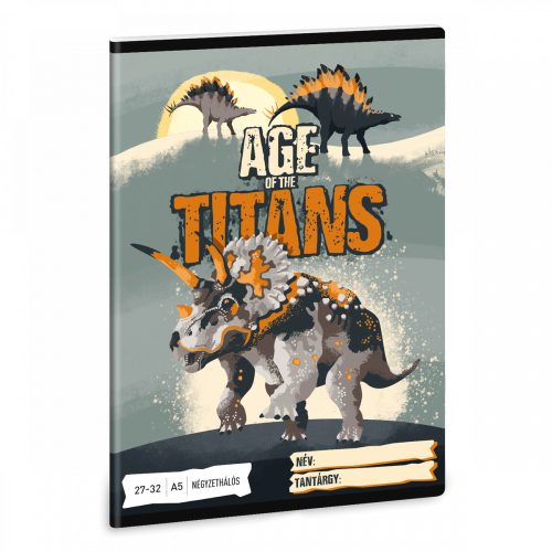 Ars Una Age of the Titans A/5 négyzethálós füzet 27-32
