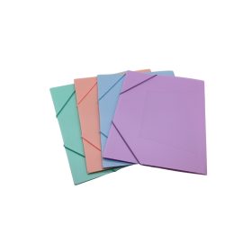 Gumis mappa A/4 pasztell színekben