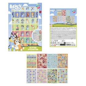 Csillámos matrica Bluey 8ív, 600db-os