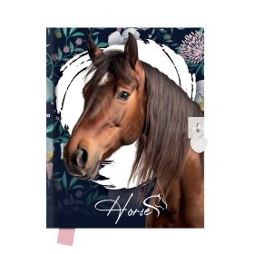 Emlékkönyv lakatos, sima 80 lapos Lovas