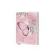 Emlékkönyv lakatos, 80lapos sima Pillangós glitteres