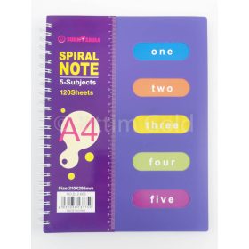 Project Book A/4 vonalas, vegyes színekben