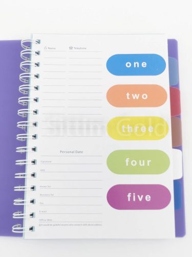 Project Book A/5 vonalas, vegyes színekben