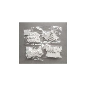 Fa karácsonyi dísz, fűzhető különböző mintákkal