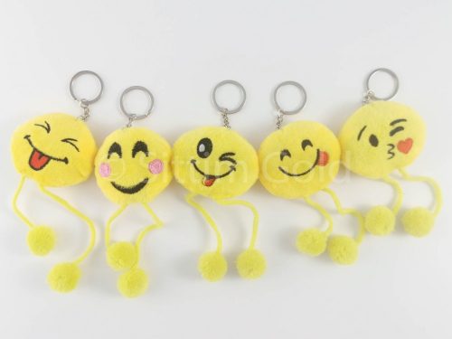 Kulcstartó plüss, smile