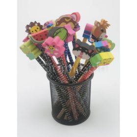 Ceruza, figurás radírral