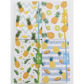 Notesz A/5 vonalas, ananászos