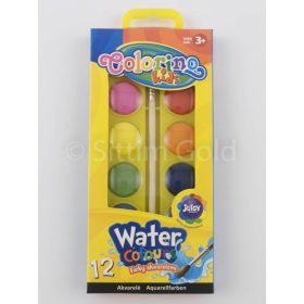 Vízfesték Colorino, 12 korongos, 24mm