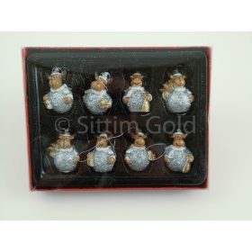 Karácsonyi Polyresin figura hóember, rénszarvas