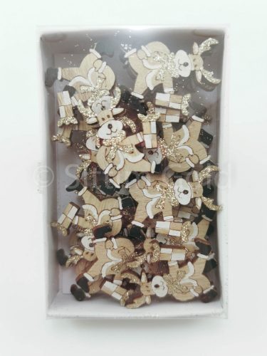 Fa hóember rénszarvas 24db-os