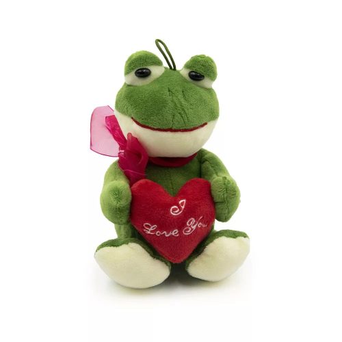 Plüss figura szívvel 20cm