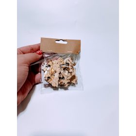 Fa dekor arany angyal 24db/csomag