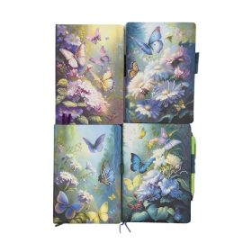 Notesz A/5 vonalas Pillangó mintákkal 