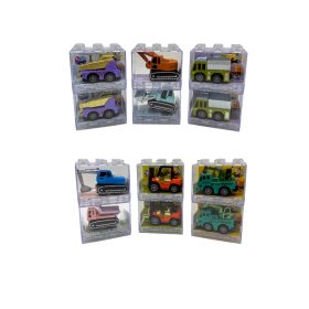 Játék autó fém 6x8cm dobozban