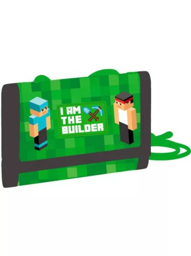 Minecraft mintás pénztárca, 10x14cm, playworld 2, zöld
