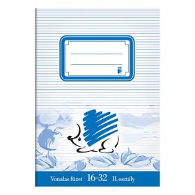 Füzet vonalas ICO Süni A/5 16-32 2.osztályos