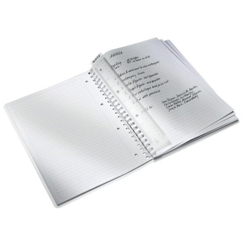 Spirálfüzet vonalas LEITZ Wow A/4 80 lapos fekete