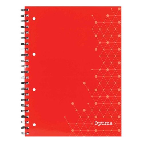 Spirálfüzet vonalas OPTIMA A/4 80 lapos perforált lyukasztott